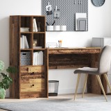 VidaXL Birou cu spațiu de depozitare 2 pcs Lemn Vechi 100 x 40 x 76 cm