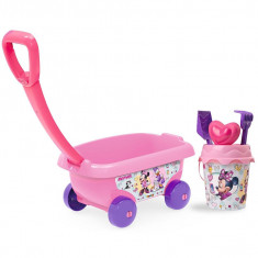 Set jucarii nisip Smoby Carucior Minnie cu accesorii foto