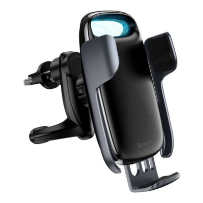 Suport Auto cu Incarcare Wireless 15W - Baseus (WXHW02-01) - Black foto