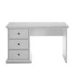 Cumpara ieftin Birou PC din mdf lacuit alb Paris 130x62x74 cm