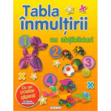 Cumpara ieftin Tabla inmultirii cu abtibilduri Girasol, 7 ani+