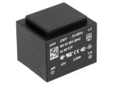 Transformator &icirc;ncapsulat 2,6VA 230V la 12V 217mA PCB BVEI