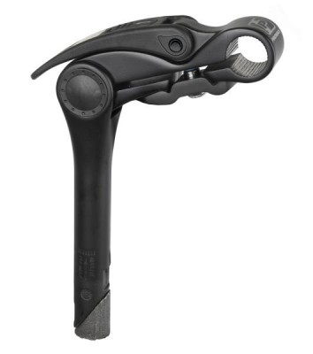 Pipa ghidon reglabila 0-50 grade, din aluminiu, culoare negru, ghidon 25.4mm Cod:AWR2130 foto