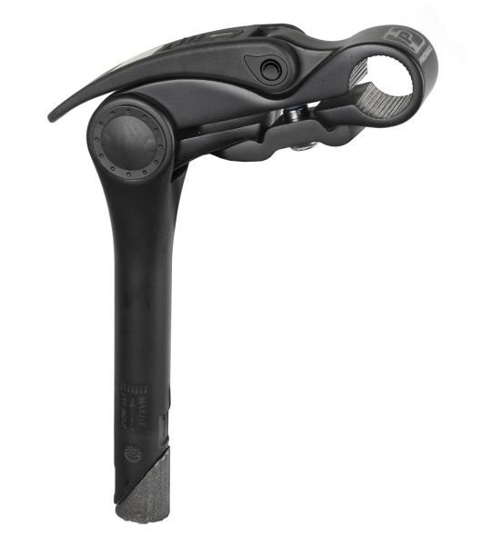 Pipa ghidon reglabila 0-50 grade, din aluminiu, culoare negru, ghidon 25.4mm Cod:AWR2130