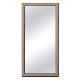 Oglinda de perete cu cadru MDF, maro-negru, 60x120 cm, CMCLASS