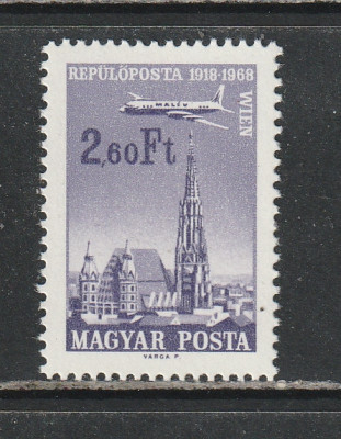 Ungaria 1968 - Oras si Avion 7v MNH foto