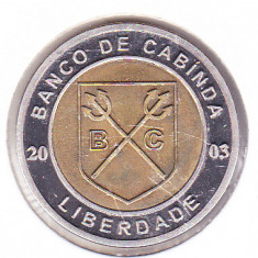 bnk mnd Republica Cabinda 2.5 escudos 2003 unc , fauna marina , bimetal