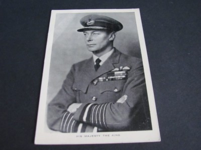 Regele Marii Britanii &amp;icirc;n Uniformă RAF - Carte Poștală Regalistă Veche foto