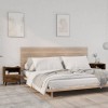 VidaXL Noptiere de perete, 2 buc., stejar fumuriu, lemn prelucrat 817304