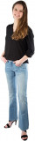 Blugi jeans dama boot cut TEDDY&#039;S SWISS DENIM Debbi 30 - 32, Bootcut, Lungi