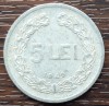 (MR72) MONEDA ROMANIA - 5 LEI 1949, REPUBLICA POPULARA ROMANA, Aluminiu