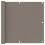 VidaXL Paravan de balcon, gri taupe, 90x500 cm, țesătură oxford