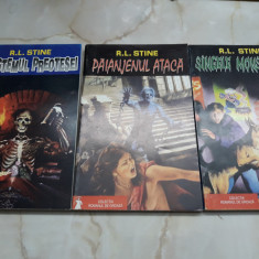 R.L. Stine lot 3 romane de groaza