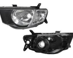 Far Mitsubishi L200 cabina lunga 12.2005-04.2010 DEPO partea Stanga, tip bec H4 fara motoras , cu semnalizator alb foto