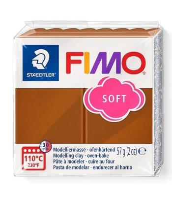 Pastă polimerică FIMO Soft 57g Maro brun foto