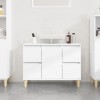 Gossi dulap de chiuveta, alb, 80x33x60 cm, lemn prelucrat