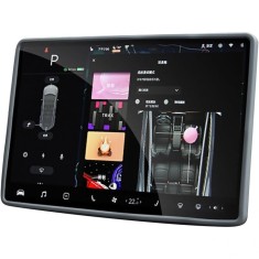 Husa de protectie margini ecran frontal tesla, flipp, compatibil cu tesla model 3/y, din tpe, gri