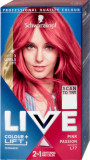 Schwarzkopf Live Vopsea de păr permanentă L 77 Pink Passi, 142 g