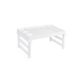 Masa pliabila tip tava, 47x27 cm, Plastic, Alb, ATU-081334, Oem