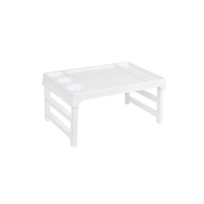 Masa pliabila tip tava, 47x27 cm, Plastic, Alb, ATU-081334 foto