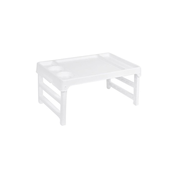 Masa pliabila tip tava, 47x27 cm, Plastic, Alb, ATU-081334