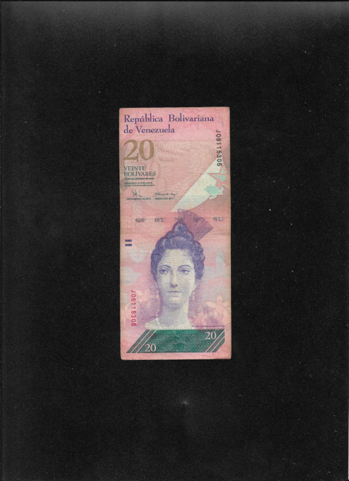 Venezuela 20 bolivari bolivares 2009 seria06115305