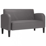 Cumpara ieftin Canapea lovesea gri 110 cm piele artificiala