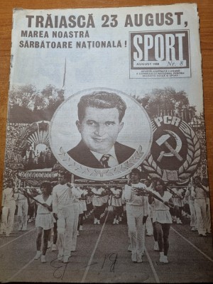 sport august 1988-vacanta la costinesti,francisc vastag,danut lupu,hagi,camataru foto