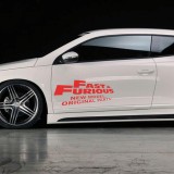 Sticker auto Fast &amp; Furious rosu 50 cm x 22,3 cm