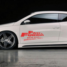 Sticker auto Fast & Furious rosu 50 cm x 22,3 cm