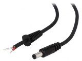 Cablu Alimentare DC 5,5/1,7 mm Negru 1,5m, Bq Cable