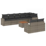 Cumpara ieftin Patio Sofa Set 9-Locuri Grey and Dark Grey