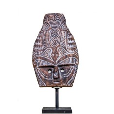 Masca tribala sculptata din lemn Primitive Timor II, L