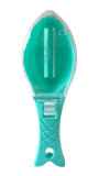 Cumpara ieftin Dispozitiv pentru curatarea solzilor de peste cu capac, Verde, 16 cm, HML36