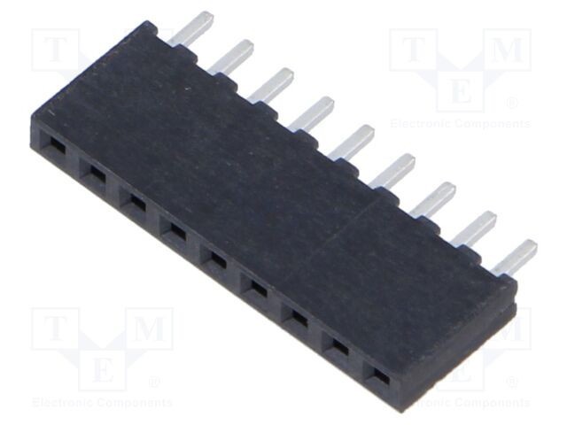 Conector SAMTEC şiruri pini mamă PIN 9 2mm gold flash THT soclu