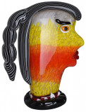 Cap de femeie-figurina din sticla Murano LUP157