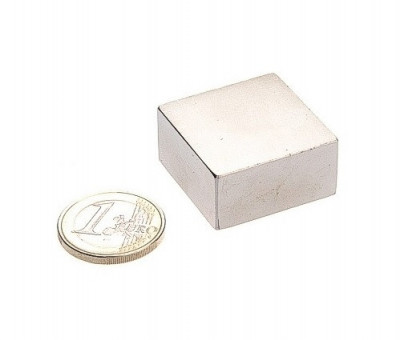 Magnet neodim bloc, 35x35x10mm, putere 25 kg, N38 foto