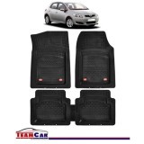 Covorase Auto TeamCar&reg; Tip Tavita Compatibile Toyota Auris (2006&ndash;2012) Negru Material Rezistent, Cauciuc