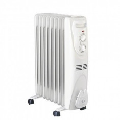 Calorifer electric cu ulei Strend Pro O OR-003.09, putere 2000W, 9 elementi, Alb foto