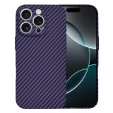 Husa pentru iphone 16 pro - premium carbonfiber - purple