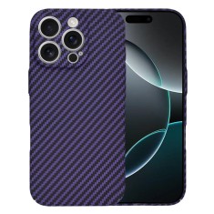Husa pentru iphone 16 pro - premium carbonfiber - purple foto
