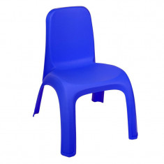 Scaun plastic pentru copii, 31 x 35 x 42.5 cm, Albastru foto