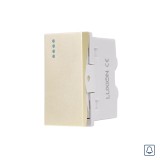 Cumpara ieftin Buton sonerie mecanic 1M Luxion, auriu, standard Italian pentru rame din sticla