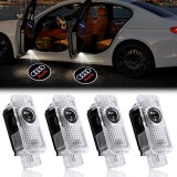 Set 4 Proiectoare Logo Audi, Cu Led, Pentru portiera, Audi A4, A5, A6, A7, A8, Q3, Q5, Q7