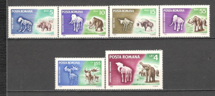 Romania.1966 Animale preistorice XR.537