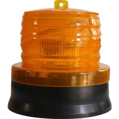 LED Stroboscopic galben intermitent de atentionare cu incarcare solara 1.2 V, rezistent la apa IP65, panou solar incorporat