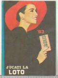 bnk cld Calendar de buzunar - 1993 Loto Pronosport - Loto