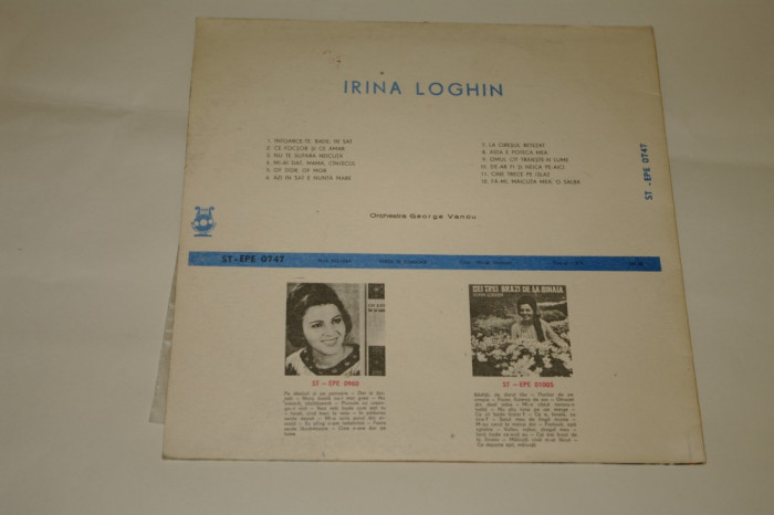 Irina Loghin - vinil