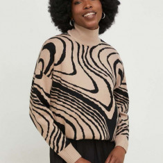 Answear Lab pulover femei, culoarea negru, light, cu turtleneck