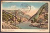 3096 - CALIMANESTI, Valea Oltului, railway, Romania - old postcard - used - 1928, Circulata, Printata